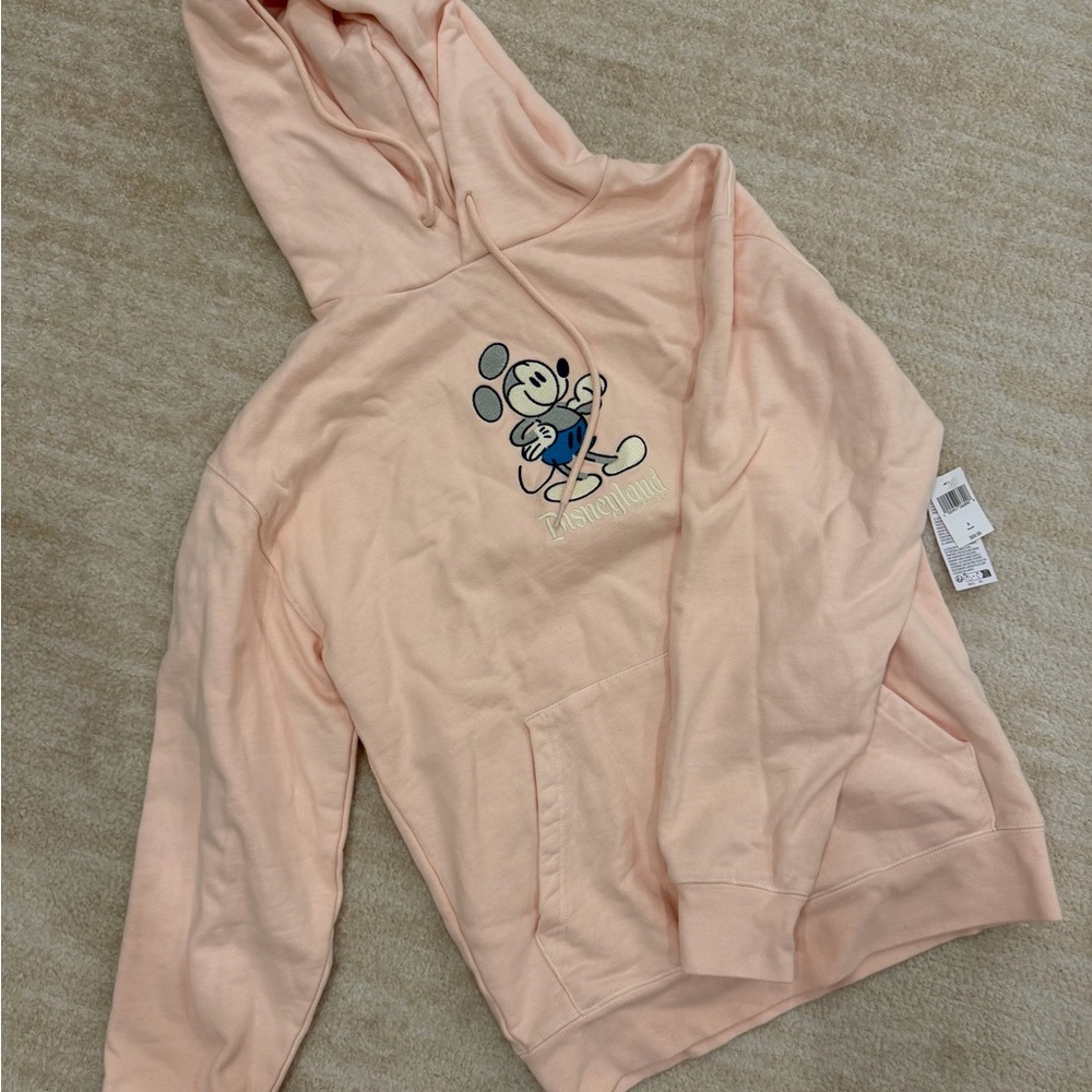 S Disney Parks Disneyland Pink Hoodie NWT